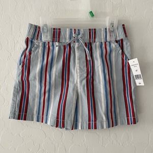 Dip Apparel Kids Unisex Blue Striped Shorts, Size 4T